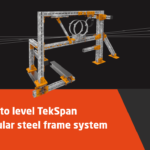 Sistema modular de armação de aço TekSpan Como nivelar o sistema modular de armação de aço TekSpan