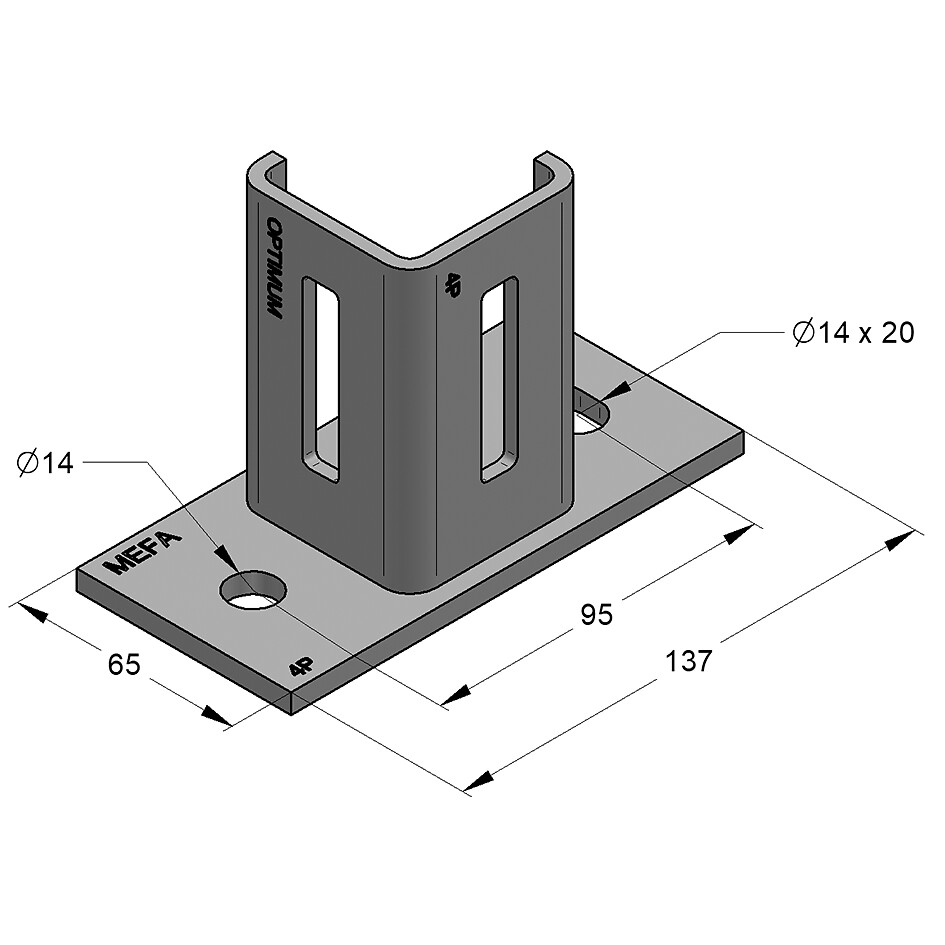R944-125 with dims.jpg TekSpan Modular Steel Frames System R944 125 with dims